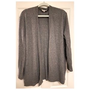 Madewell wool blend open cardigan. Gray, size Medium.
